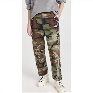Re/done Originals - High Waist Cargo Camo Pants - XS